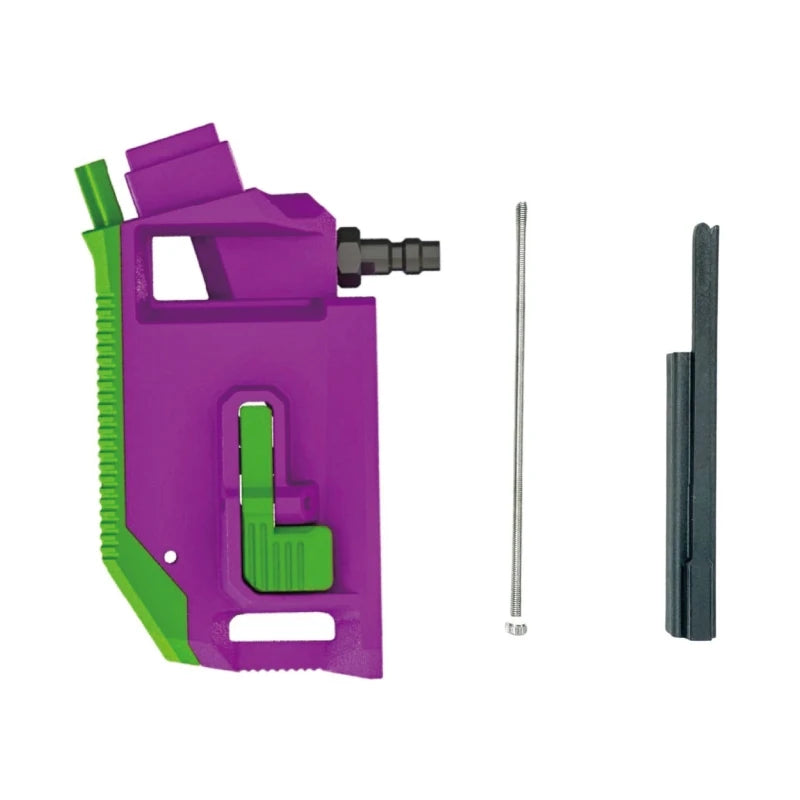 CTM Hi-Capa HPA M4 AEG Magasinadapter med 90° vinkel – Lila/Grön