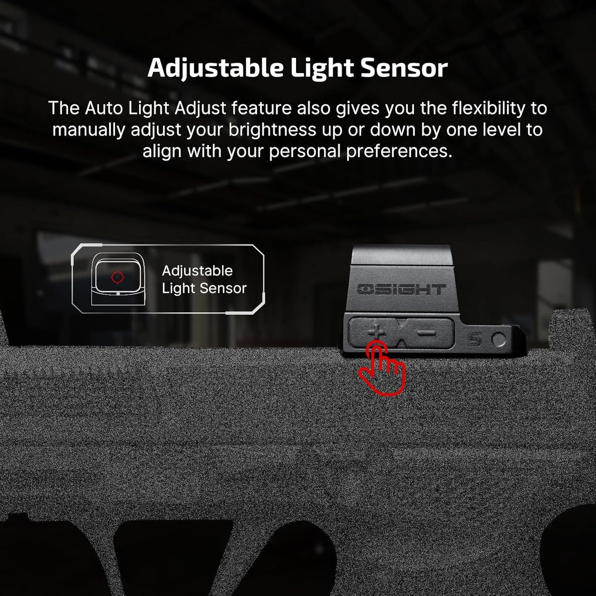 OLIGHT Osight S rødpunktsigte med magnetisk ladecover