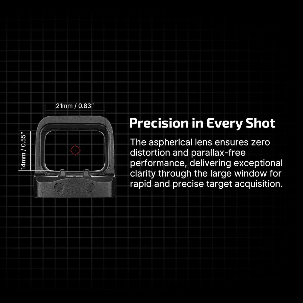 OLIGHT Osight S rødpunktsigte med magnetisk ladecover