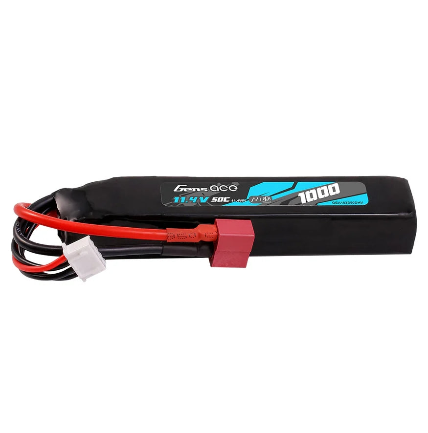 Gens ACE LiHV Batteri 11,4V 1000mAh 50C - Buffer Stick T-Dean