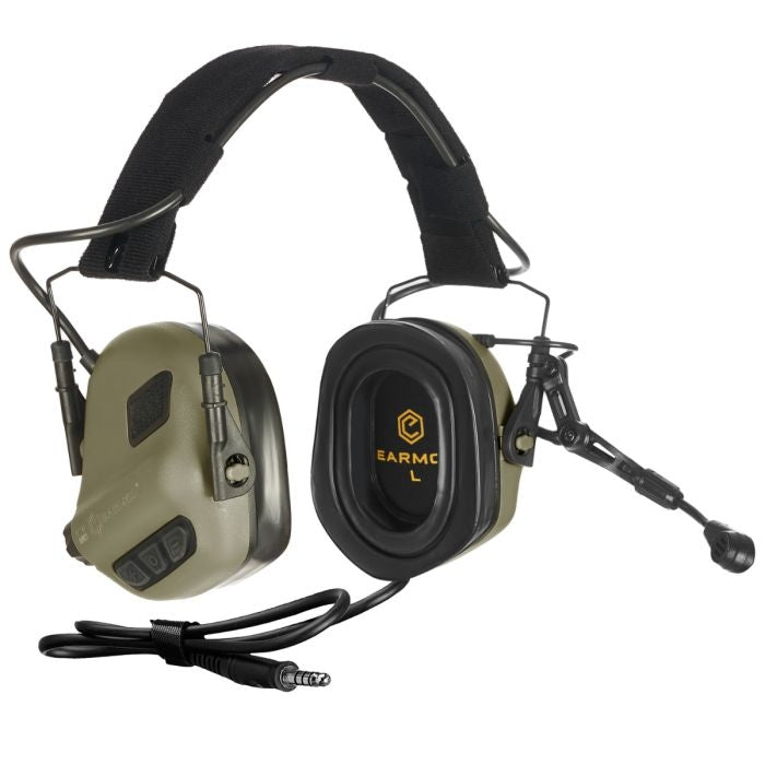 EARMOR M32 PLUS Elektronisk Taktisk Hovedtelefon - Foliage Green