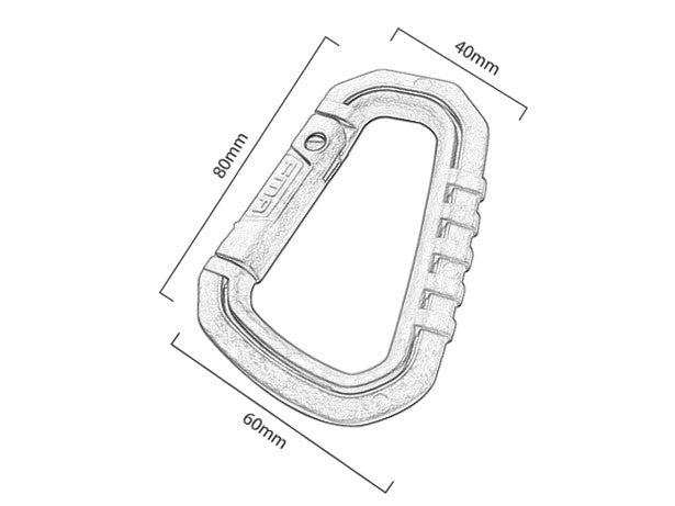 Karabinhage 8cm - Tan