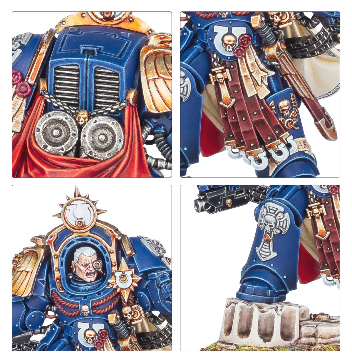 Ultramarines Chapter Master Marneus Calgar i Antilochus' rustning
