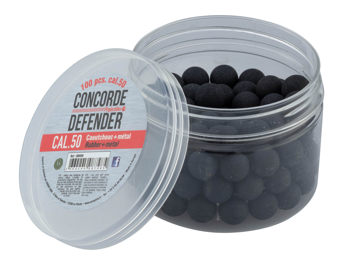 Cal. .50 Gummi- og Metalkugler - 2,48 g