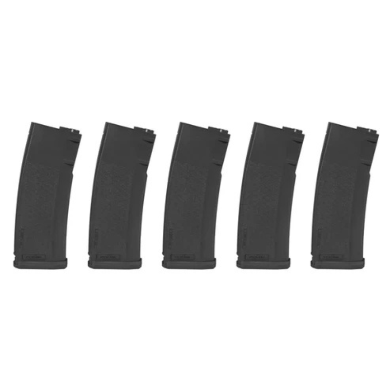 5 Stks 125 Skuds S-Mag Mid-Cap Magasiner - Sort