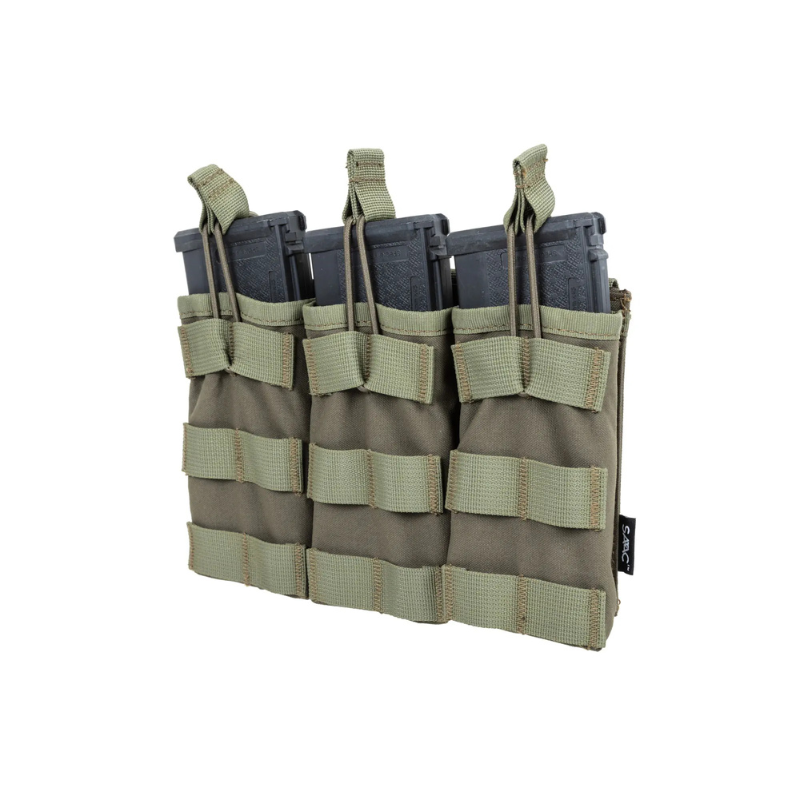 Triple open top laddficka för M4/M16 magasin Specna Arms Tactical Olive