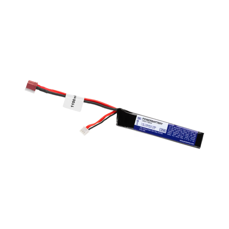 LiPo 7,4V 1100mAh 20C Stock Tube Type T-kontakt