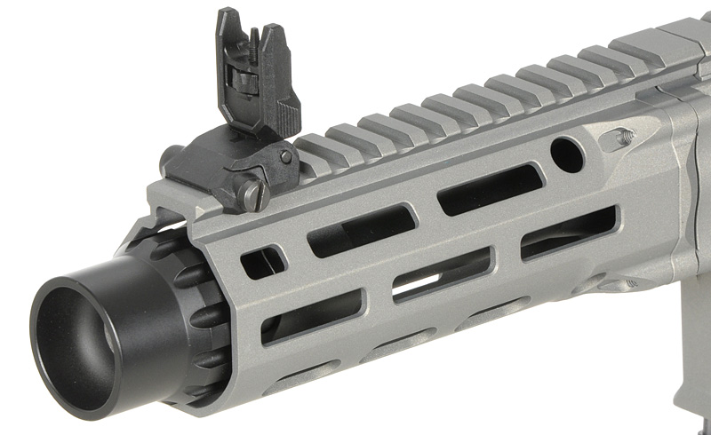 Daniel Defense DDM4 PDW SBR Eshooter ETU Airsoft Riffel – Silver/Grey