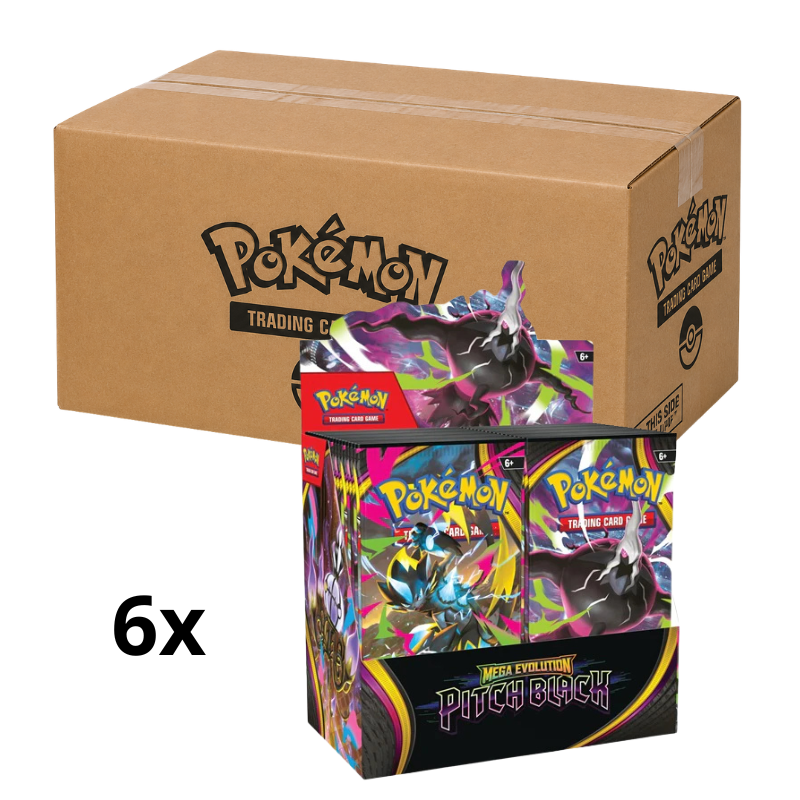 Pokémon Mega Evolution: Pitch Black Booster Display Sealed Case - 6 x 36 Booster Packs