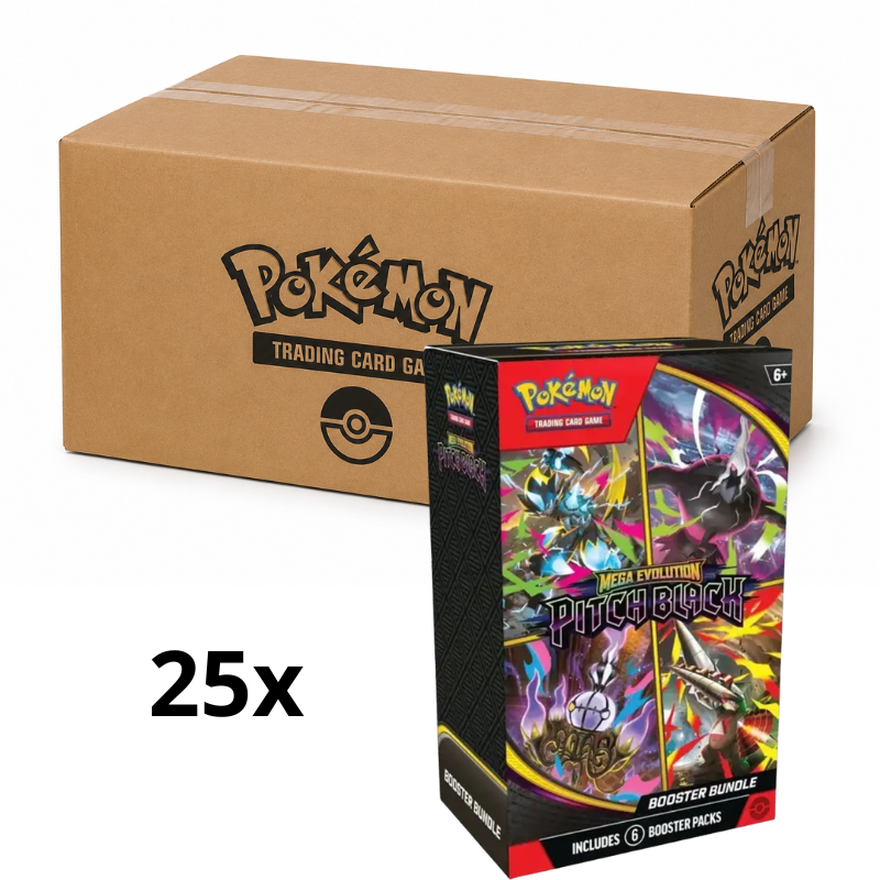 Pokémon Mega Evolution: Pitch Black Booster Bundle Sealed Case - 25 stk.