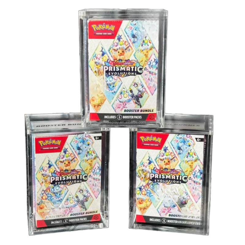 Pokémon 151 Booster Acrylic Case Display med Magnetlåg