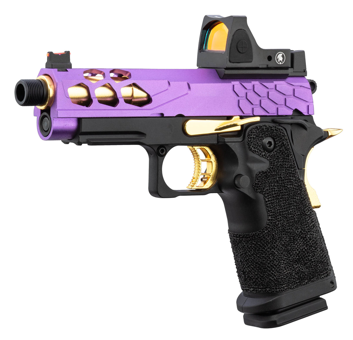 Lancer Tactical Stryk Hi-Capa 4.3 Purple/Gold + RMR