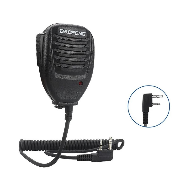 Mikrofon för Baofeng Radio Kenwood 2-Pin