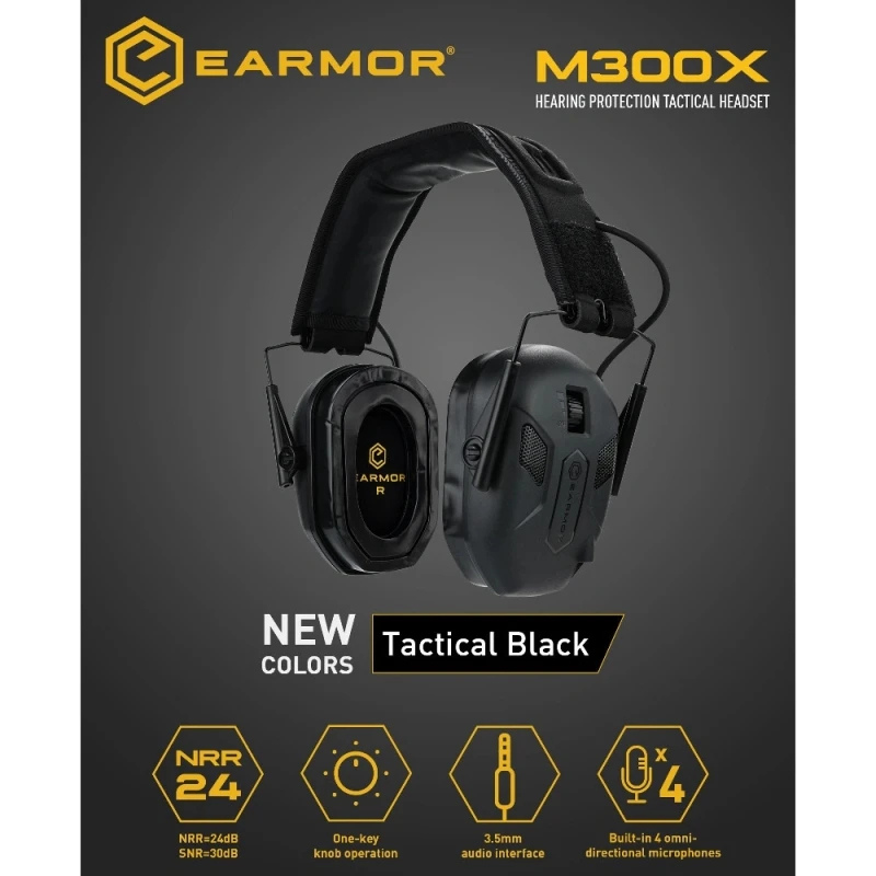 EARMOR M300X Elektronisk Høreværn