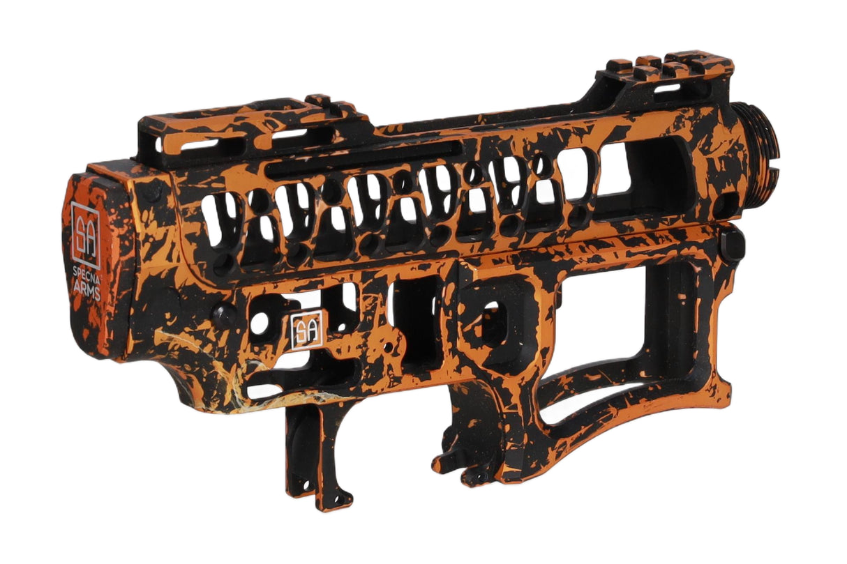 Specna Arms x Mancraft CNC Speedsoft Splash Anodised kit for M4/M16 replicas Black-Orange
