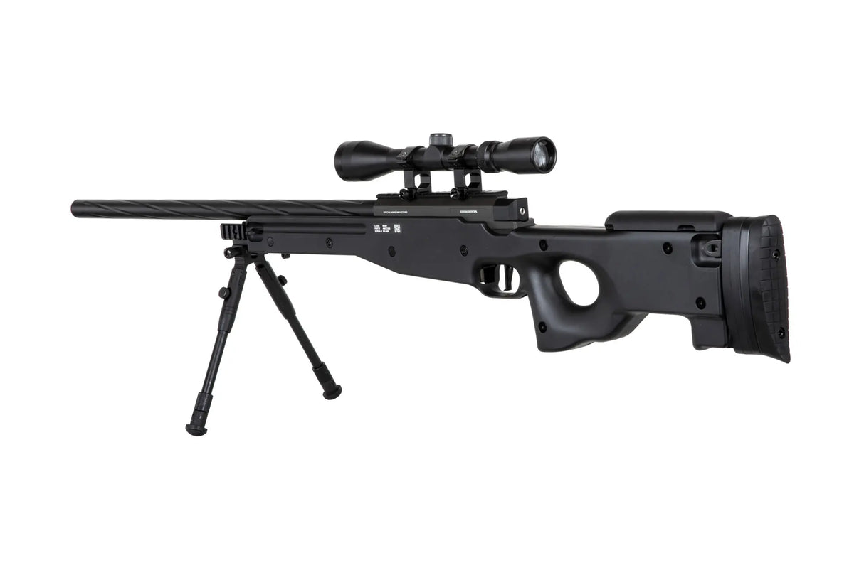 SA-S11 Sniper m/ Kikkert og Bipod 3 Joule - Sort