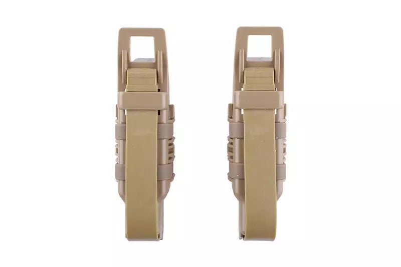 Double Open Pistol magasin Pouch - Tan