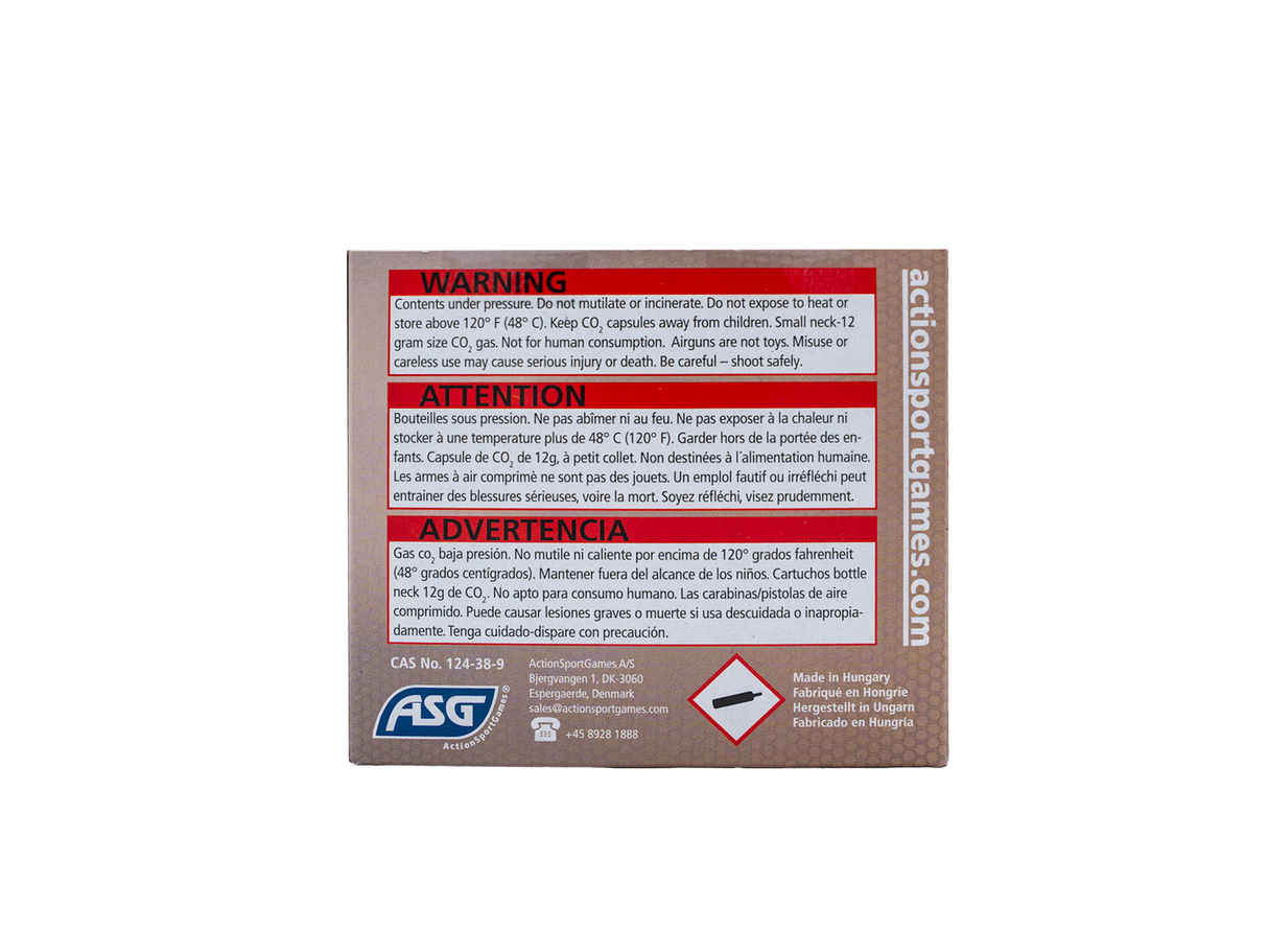 ULTRAIR 12 gr. Co2 cartridge, 20 Stk