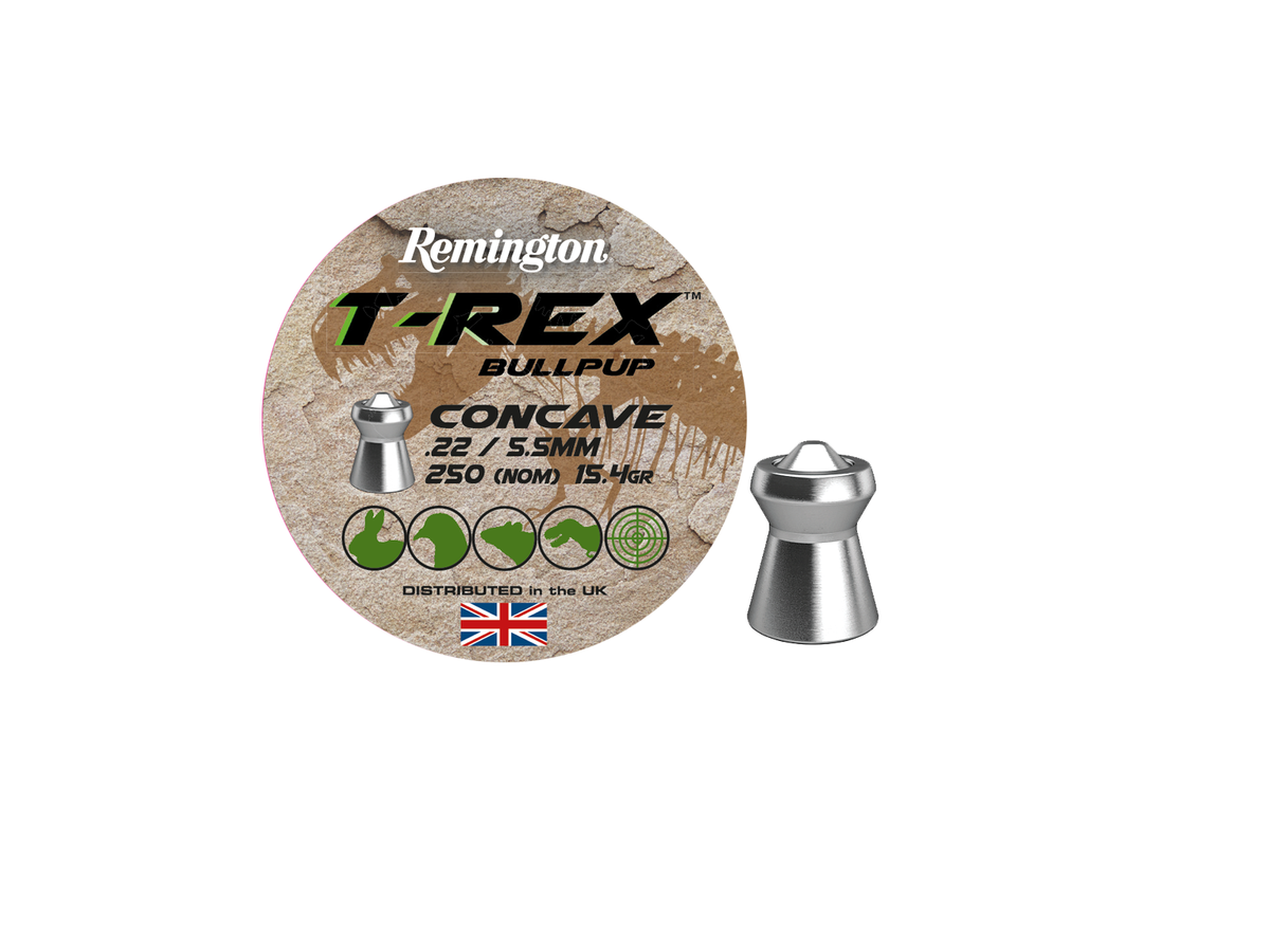 Remington T-Rex Bullpup Concave hagl, 5,5 mm, 15.4 grs, 250 stk