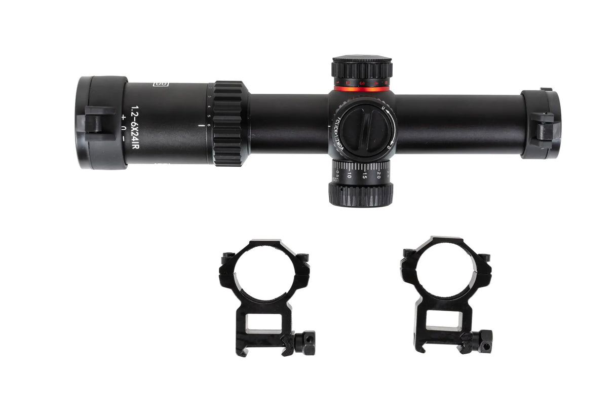 Specna Arms CORE 1,2-6x24 IR Kikkertsigte - Sort