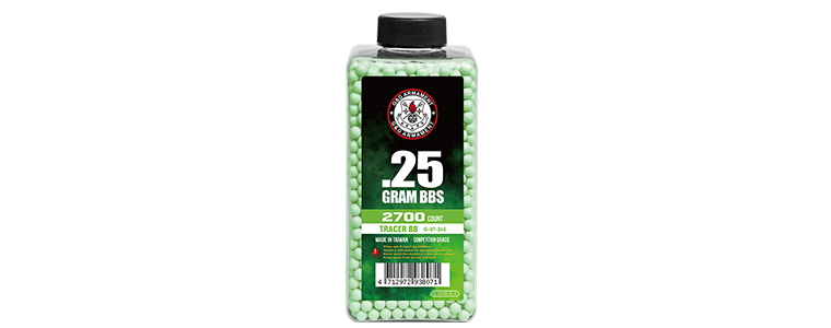 0.25G Tracerkula - 2700R - Grön