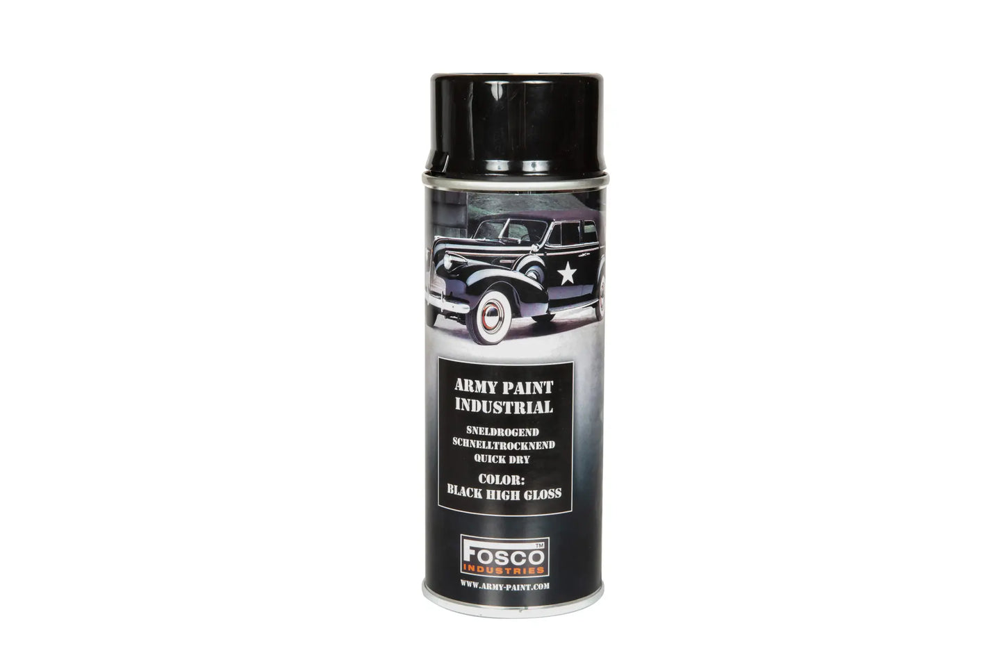 SPRAYFÄRG - SVART HÖG GLANS