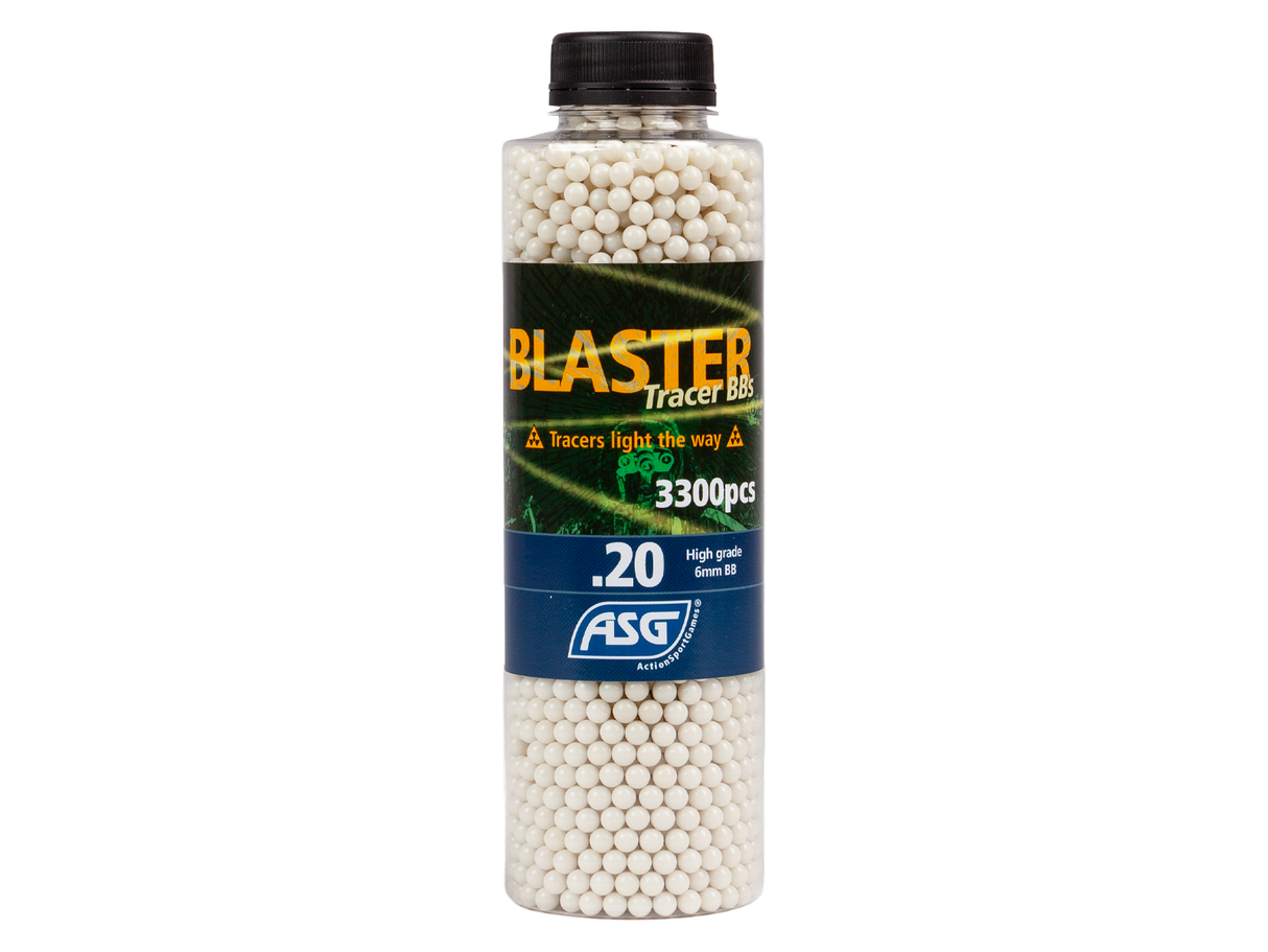 Blaster Tracer, 0.20g, airsoft BB, 3300 st. flaska - grön