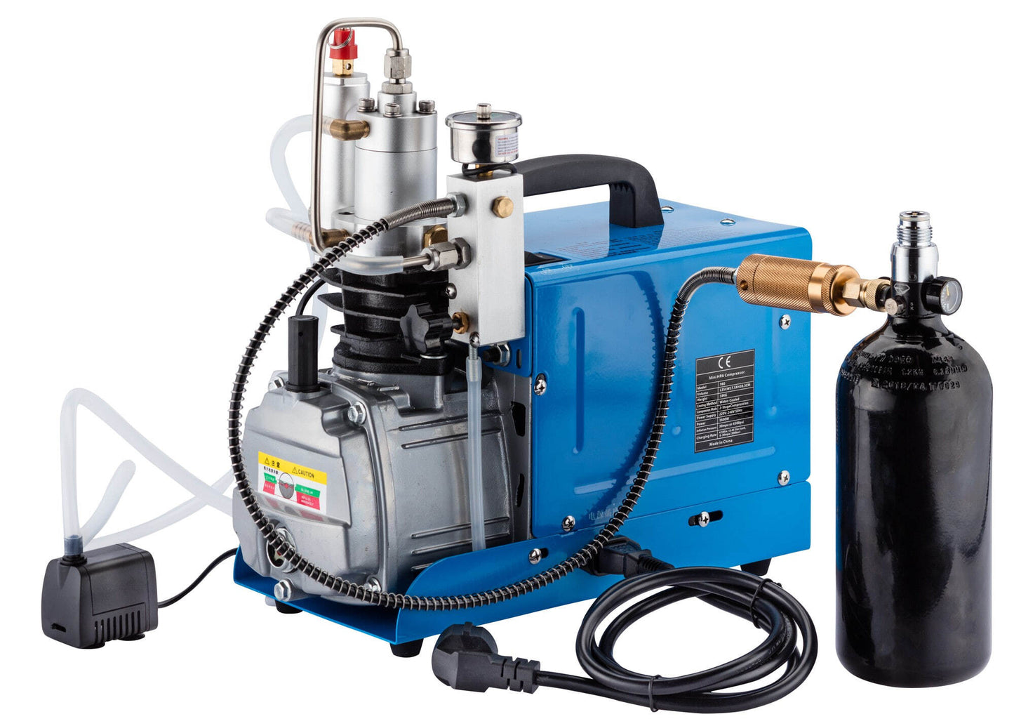HPA kompressor 230 bar PCP 4500 PSI med vandkøling | Airsoftgeek