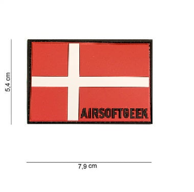 PATCH DANMARKSFLAGGA - RÖD/VIT - AIRSOFTGEEK