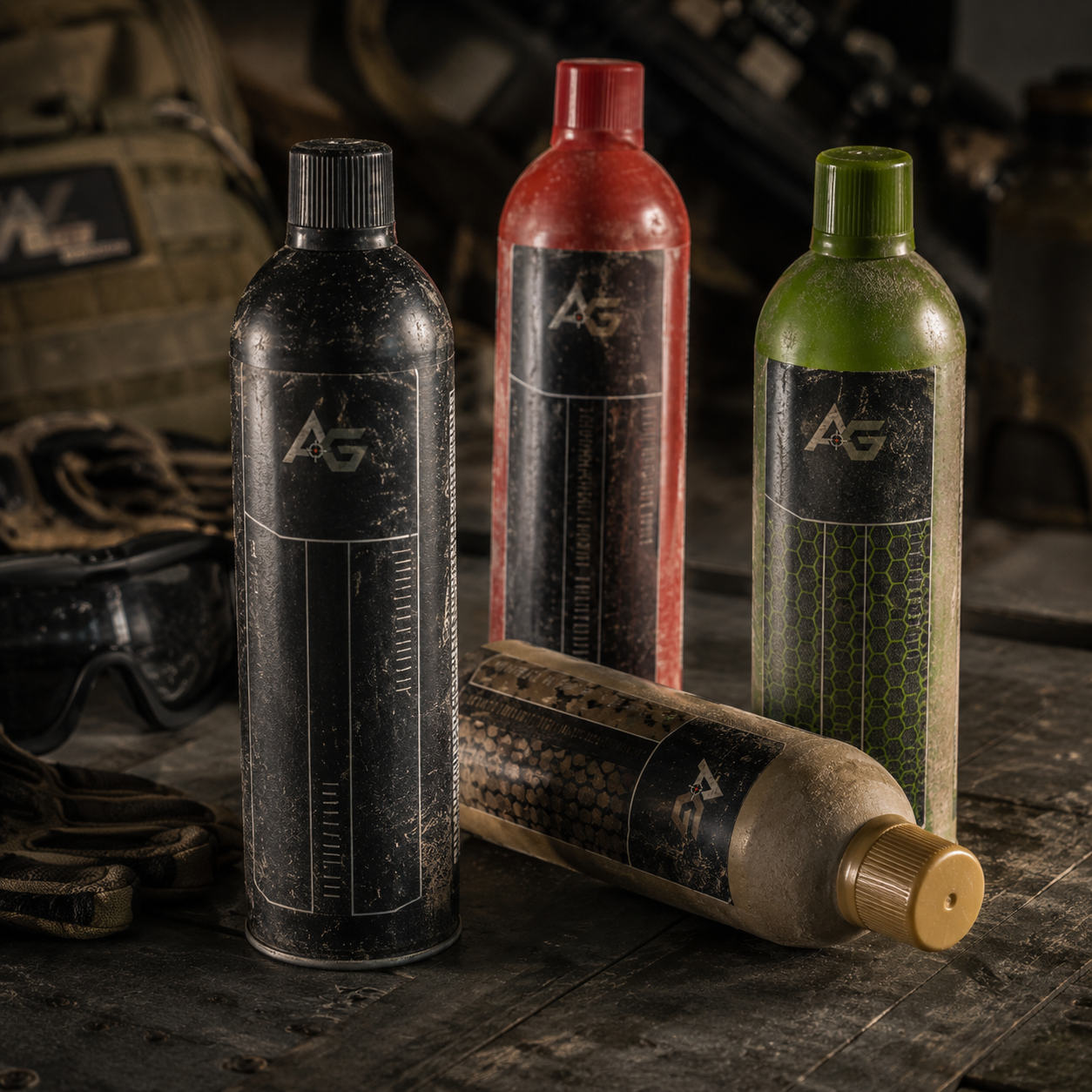Gas & CO2 til Airsoft og Softguns | AirsoftGeek