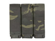 Triple Laser-Cut Pistol Magazine Pouch with Flap - MB