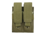 Double pouch for pistol magazines