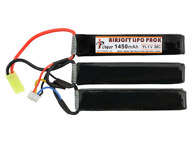 Batteri LiPo 1450mAh 11,1V 20C - Tripple