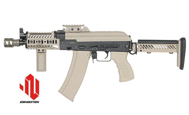 CM.113B AKSU Taktisk Riffel Replica med Eshooter ETU, GEN-2 - Tan