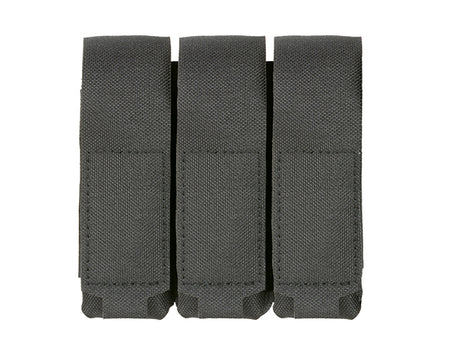 Triple Laser-Cut Pistol Magazine Pouch with Flap