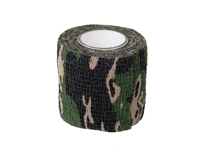 Camouflage Polyester Tape 2m - Standard Woodland
