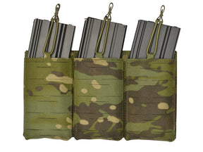 Laser-Cut Panel with 3 AR15 Magazine Pouches - MT
