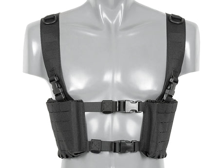 Chest Rig with Two Pouches for 6 AR / AK Magazines, Laser Cut