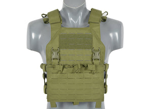 Laser-Cut “Buckle Up" Assault Plate Carrier with AR15/AK Magazine Pouch