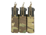 Triple Elastic Pistol Magazine Pouch Laser-cut - Multicamo