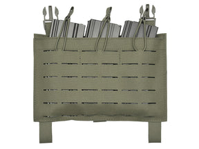 Buckle Up Low Profile Laser-Cut Panel for 3x AR15 / AK Magazines - Ranger Green