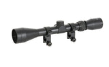 Scope 3-9x40 with high mount rings