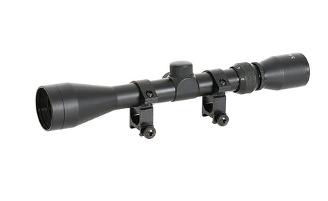 Scope 3-9x40 with high mount rings
