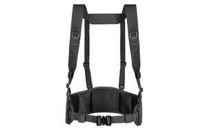 Patrol Tactical Belt with Suspenders MOLLE, Laser Cut