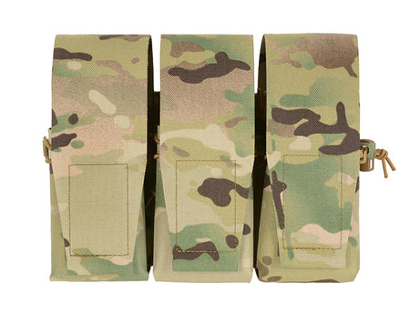 Triple Pouch for 6 AR15 Magazines, Laser Cut - Multicamo