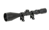 Scope 3-9x50 with high mount rings