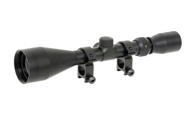 Scope 3-9x50 with high mount rings