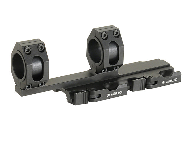 25-30mm One Piece Riffel Kikkertsigte Montage QD - Sort