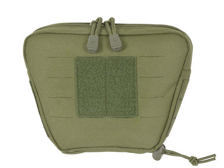 Lower utility pouch for accessories with shockcord retention, Laser Cut