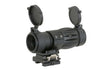 Tactical 3X Magnifier with Flip to Side Mount - Black